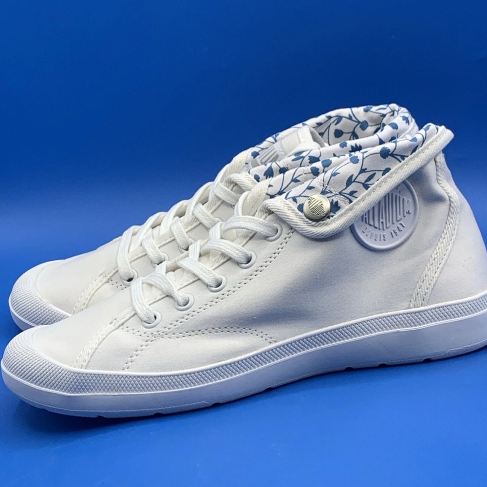 Palladium Aventure CVS Sneakers White High Top Canvas Lace Up Women's Size US 7 - Picture 3 of 10